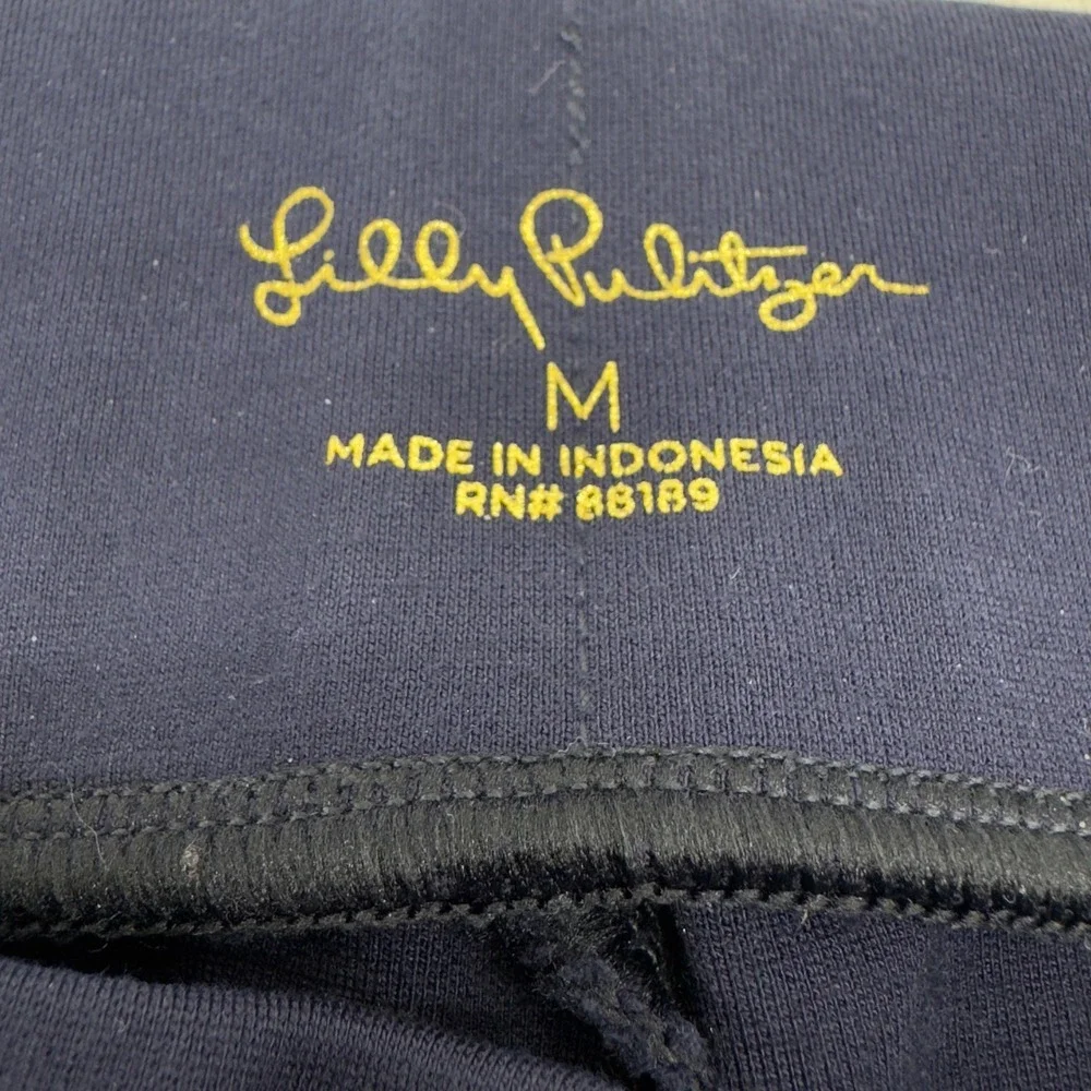 Women's Lilly Pulitzer Navy Blue Stretch Pants/Slacks. Size MED - Picture 5 of 12